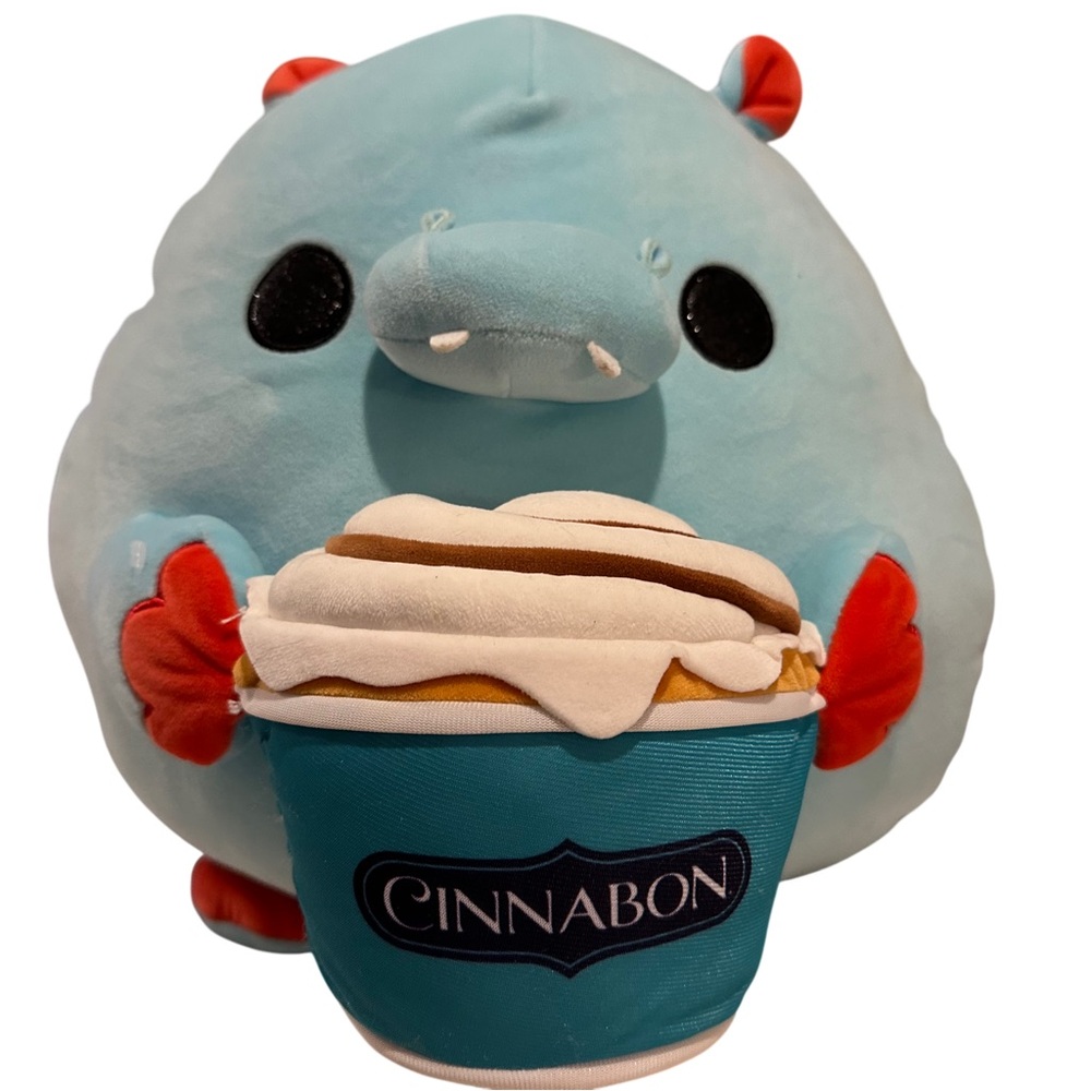 Cinnabon Blue and Orange Stuffed Animal